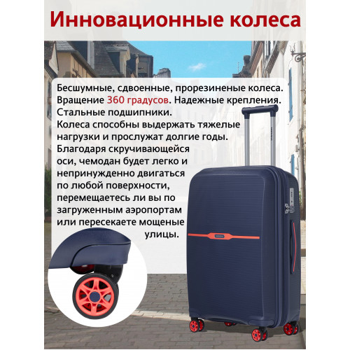 Чемодан на колесах l SOMSONYA ELITE TORONTO темно-синий
