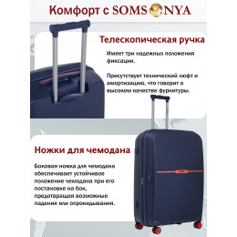Чемодан на колесах l SOMSONYA ELITE TORONTO коричневый