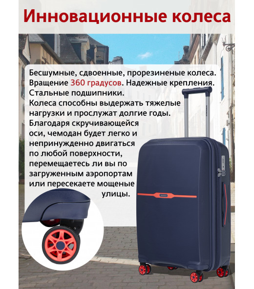 Комплект чемодан и кейс SOMSONYA ELITE TORONTO темно-синий