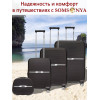 Комплект 3 чемодана и кейс Somsonya ELITE TORONTO коричневый