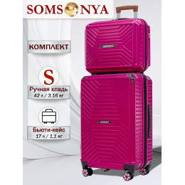 Комплект чемоданов SOMSONYA Madrid поликарбонат 54 см