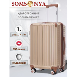 Чемодан на колесах l Milan поликарбонат