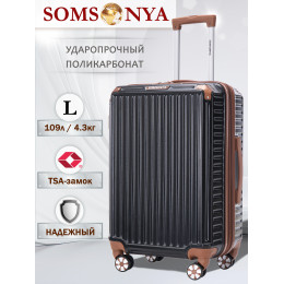 Чемодан на колесах l Milan поликарбонат