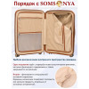 Комплект чемоданов M, S + кейс Somsonya ELITE TORONTO рыжий