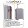 Комплект чемодан с кейсом Somsonya AT серый