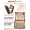 Бьюти кейс ручная кладь SOMSONYA ELITE AT черный