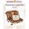 Чемодан на колёсах M SOMSONYA AT слоновая кость