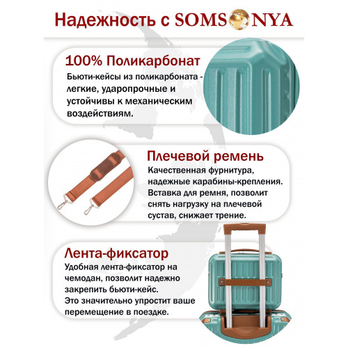 Бьюти кейс ручная кладь SOMSONYA Milan