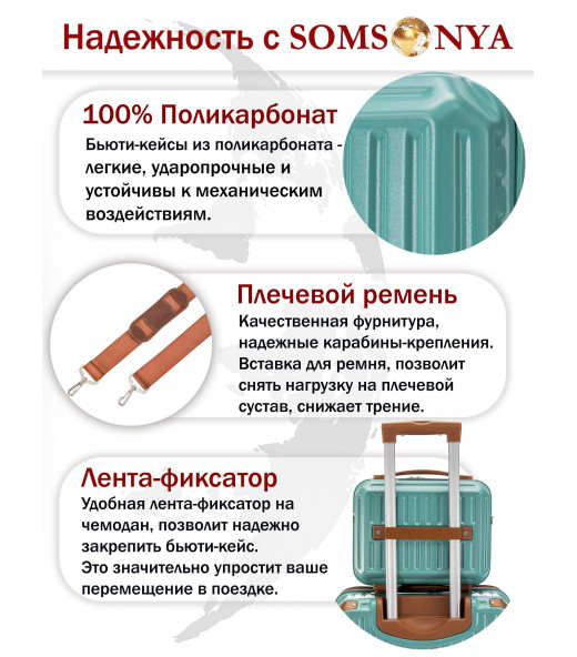 Бьюти кейс ручная кладь SOMSONYA Milan
