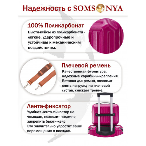 Бьюти кейс ручная кладь SOMSONYA Milan