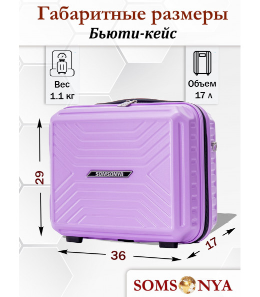 Бьюти кейс ручная кладь SOMSONYA Madrid