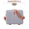 Бьюти кейс ручная кладь SOMSONYA ELITE AT серый