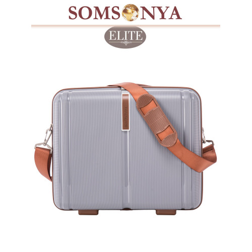 Бьюти кейс ручная кладь SOMSONYA ELITE AT серый