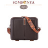 Комплект чемодан с кейсом SOMSONYA ELITE Dubai коричневый