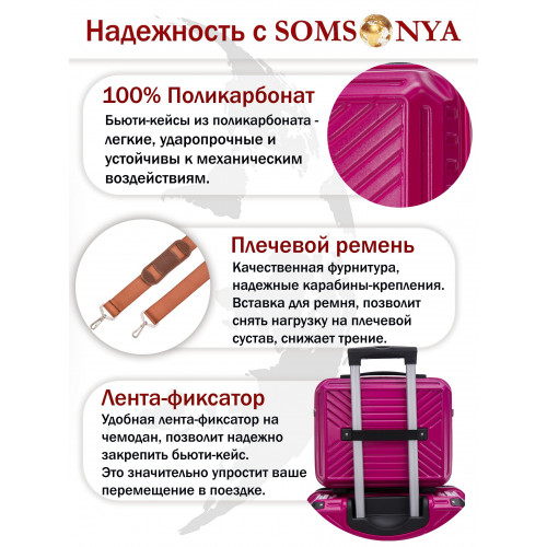 Бьюти кейс ручная кладь SOMSONYA Madrid