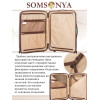 Комплект чемодан с кейсом SOMSONYA ELITE Dubai коричневый