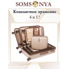Комплект чемодан с кейсом Somsonya AT бежевый