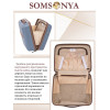 Комплект чемодан с кейсом SOMSONYA ELITE Dubai темно-голубой