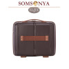 Бьюти кейс ручная кладь SOMSONYA ELITE AT коричневый