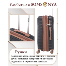 Чемодан на колесах l SOMSONYA ELITE Dubai черный