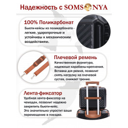 Бьюти кейс ручная кладь SOMSONYA Madrid