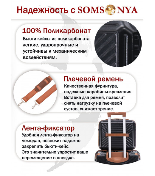 Бьюти кейс ручная кладь SOMSONYA Madrid