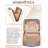 Комплект чемодан с кейсом SOMSONYA ELITE Dubai слоновая кость