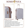 Чемодан на колёсах M SOMSONYA Dubai серый