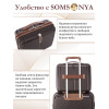 Бьюти кейс ручная кладь SOMSONYA ELITE AT коричневый