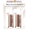 Чемодан ручной клади S SOMSONYA ELITE AT бежевый