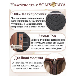 Чемодан на колесах l SOMSONYA ELITE Dubai черный