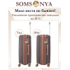 Чемодан на колёсах M SOMSONYA Dubai коричневый