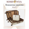 Комплект чемодан с кейсом SOMSONYA ELITE Dubai слоновая кость