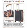 Чемодан на колёсах M SOMSONYA Dubai черный