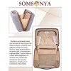Комплект чемодан с кейсом SOMSONYA ELITE Dubai серый