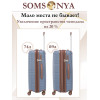 Чемодан на колёсах M SOMSONYA Dubai темно-голубой