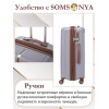 Чемодан ручной клади S SOMSONYA ELITE AT серый