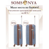 Чемодан на колесах l SOMSONYA ELITE Dubai темно-голубой