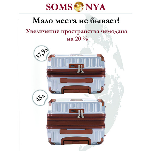Комплект чемоданов SOMSONYA Milan 50 см